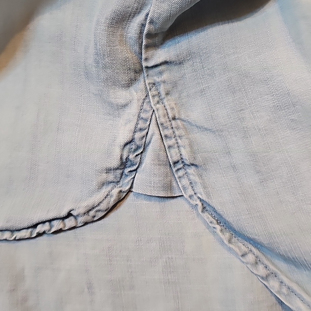 cloth & stone Light Blue Washed Denim Shirt - Picture 12 of 12